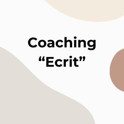 Coaching "Ecrit" - Parlons carrière