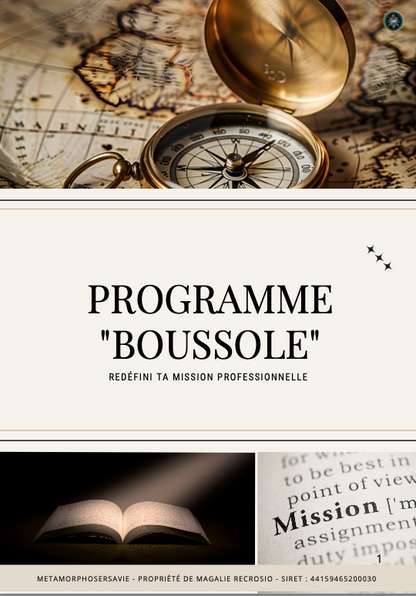 Programme "Boussole" : Redonnez du sens à votre carrière et retrouvez l'alignement