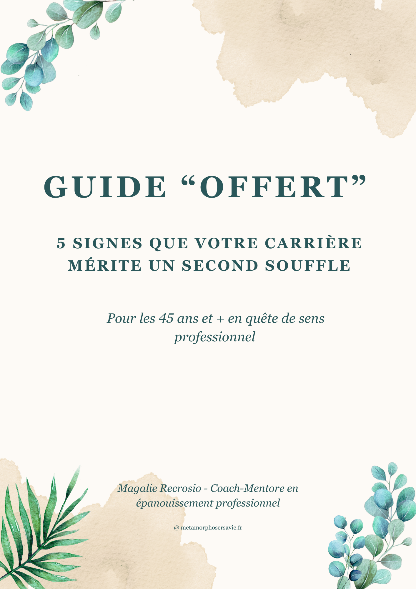 Guide Offert : « 5 Signes que votre carrière mérite un second souffle »